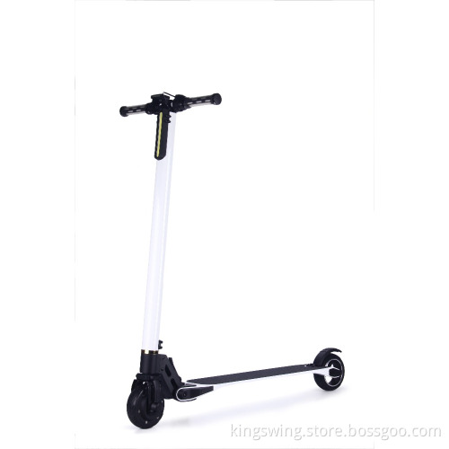 Kingswing Factory 480W 24V Foldable Electric Skateboard, Carbon Fiber Kick Skateboard with Handrail